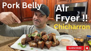 Air Fryer Crispy Pork Belly chicharron [upl. by Brose]