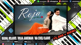 Roja  Roja Janeman  Kadhal Rojave  Na Cheli Rojave Piano Notes [upl. by Perusse226]