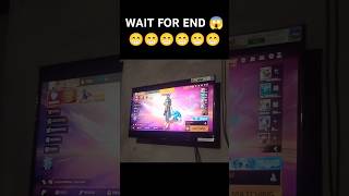 playing free fire in Samsung 32 inch smart tv 😁😱 shortsviral freefireindia shortsfeed [upl. by Euqnomod]