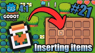 How to Make an Inventory in Godot 41 3 inserting new items breakpoints  tutorial  zeldalike [upl. by Jo-Anne]