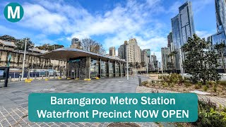 Transport for Sydney Vlog 837 Barangaroo Metro Station Waterfront Precinct NOW OPEN [upl. by Lipson]