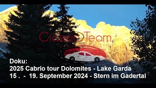 Doku  2024 Cabrio tour Dolomites  Lake Garda Herbst [upl. by Lyndsay540]