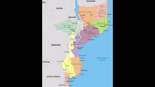 map of Mozambique Africa [upl. by Zanahs575]