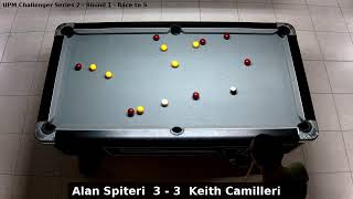 Alan Spiteri vs Keith Camilleri  UPM Challenger Series 2  Round 1 [upl. by Carpet]