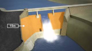 Seqwater explains How ungated dams work animation [upl. by Elleneg]