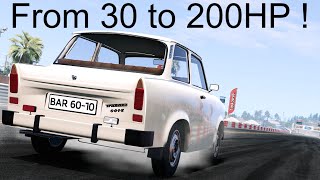 How Much Nitrous Can A Trabant Take BeamNG Drive [upl. by Nolrac]