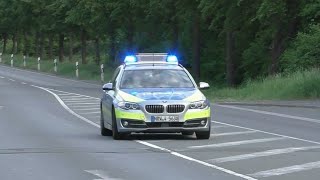 HLF20 FW2 amp FuStKW Autobahnpolizei NRW in Hagen auf Alarmfahrt [upl. by Aerb]