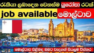 මොල්ටාව පිලිබද ඔබට වැදගත් සියල්ල  malta country in sinhala 🇲🇹 [upl. by Fairbanks]