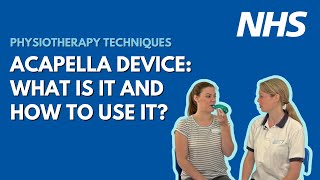 Acapella Device what is it and how to use it  Physiotherapy techniques  UHL NHS Trust [upl. by Ocer]