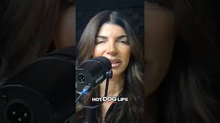 Teresa Giudice Dissolves Lip Filler On TikTok💋 rhonj podcast [upl. by Leahcimnhoj]