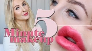 5 minuters makeup  En lätt snabb och snygg makeup [upl. by Bouchard607]