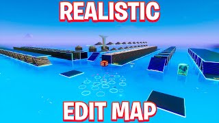 Realistic Edit  Aim Map Fortnite Creative [upl. by Eizdnil]