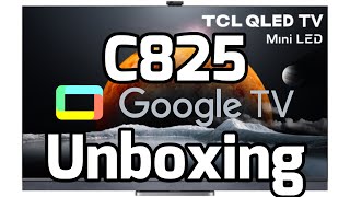 TCL C825 Unboxing Español Características Review TV Gamer Mini Led 4k 120 HZ Hdmi 21 Soundbar Onkyo [upl. by Busby]