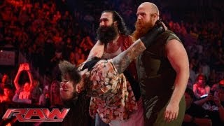 The Wyatt Family interrupts an edition of quotMiz TVquot Raw Oct 7 2013 [upl. by Nahgam]