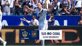 SLOMO Zlatan scores the matchwinner in the 91st minute [upl. by Henson]