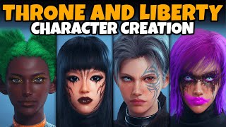 THRONE AND LIBERTY Female Character Creation Full Customization All Options More [upl. by Nomae]