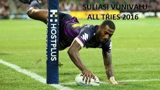 Suliasi Vunivalu  NRL Top Try Scorer 2016 [upl. by Voccola873]