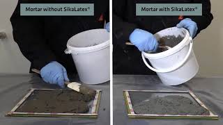 Bonding Agent and Mortar Admixture  SikaLatex [upl. by Delores42]