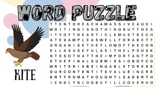 Word Puzzle  Word Game  Find the Word BIRDS 🦅  Ultimate Word Search Challenge for Bird Lovers 🐦✨ [upl. by Elbag451]