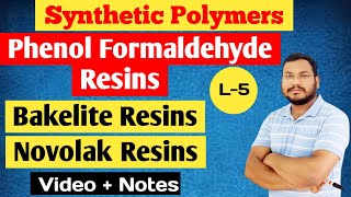 Phenol Formaldehyde Polymer  Bakelite  Novolak Resins  BSc 3rd year  by pankaj sir [upl. by Faux]