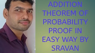 PROBABILITY IN TELUGU3 ADDITION THEOREM OF PROBABILITY [upl. by Llednahs865]