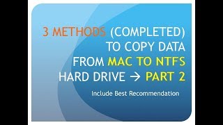 Method 2 Copy data from Mac to external hard drive  free FUSE MacFUSE [upl. by Yeniar411]