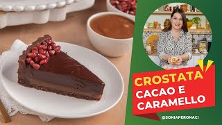 Crostata al cacao caramello e cioccolato golosissima [upl. by Tomkins]