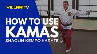 How to Use Kamas  Shaolin Kempo Karate [upl. by Yrahca]