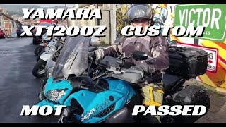 YAMAHA XT1200Z SUPER TENERE CUSTOM FIRST 200 yards after fresh MOT [upl. by Ahtnams]