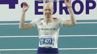 Darren Scott M55 60m amp 200m European indoor Championships Poland 2024 [upl. by Tennes]