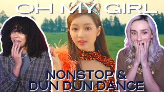 COUPLE REACTS TO 오마이걸OH MY GIRL살짝 설렜어 Nonstop amp Dun Dun Dance [upl. by Ramoj]