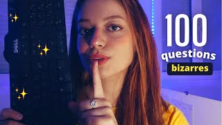 ASMR 100 questions version chuchotements très proches pour tendormir en 2sec LInterview [upl. by Kcirded743]