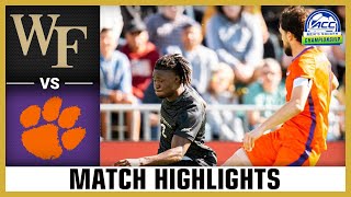 Clemson vs Wake Forest Match Highlights  2024 ACC Mens Soccer Championship [upl. by Ahsiral]