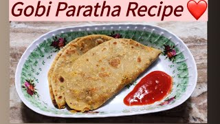 Gobi Paratha Recipe  Cauliflower Parathas [upl. by Irwin17]