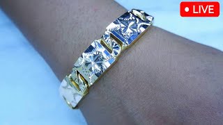 Learn how to make an 18k gold hollow bracelet 🔥🔨 gold18k viral video goldstyle jewellry [upl. by Brightman]