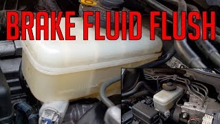 Brake Fluid Flush with Pressure Bleeder [upl. by Joellen765]