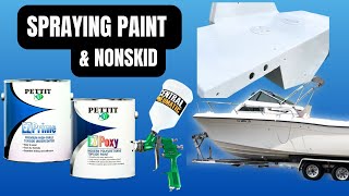 Beginner Marine Paint amp Nonskid Spray  Fiberglass Bracket Restoration [upl. by Eentroc]