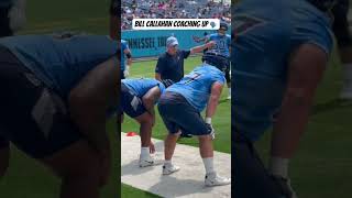 Titans OL Coach Bill Callahan coaching up Peter Skoronski and JC Latham 🙌 trendingshorts nfl [upl. by Neyut]