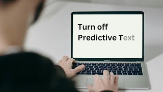 How to Turn Off Predictive Text on Mac [upl. by Dulcia798]