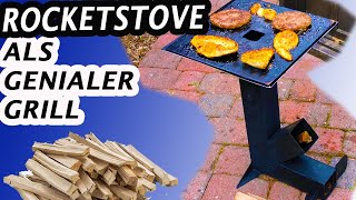 Rocket Stove als genialer Grill  DIY Bauanleitung [upl. by Yodlem]