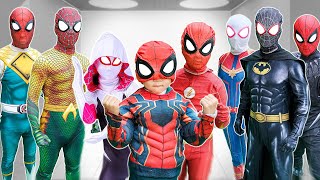 What If ALL COLOR SPIDERMAN In 1 House Rescue KID SPIDER MAN With SUPERHERO Power Funny Action [upl. by Reddy294]