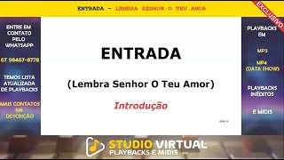 LEMBRA SENHOR O TEU AMOR  Karaokê PLAYBACK [upl. by Eneleh738]