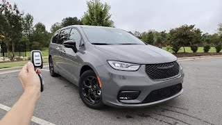 2023 Chrysler Pacifica Hybrid Limited S Start Up Walkaround Test Drive and Review [upl. by Bast]