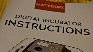 Maticoopx incubator amp quail eggs [upl. by Kcuhc]