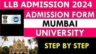 How to Filled Mumbai University Admission Form 2024  Mumbai University Form Filling  Registration [upl. by Childers]