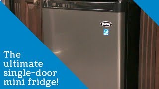 Danby 45 cu ft SingleDoor Compact Refrigerator with True Freezer in Stainless Steel [upl. by Nimoynib]