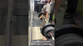 Day 60 complete winterarc explore motivationfitness gym gymlife [upl. by Kieran]