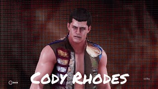 Cody Rhodes Custom Entrance WWE 2K18 [upl. by Okoyk]