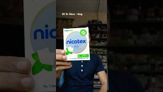 Nicotex Gum Uses Nicotex Review In Hindi Smoking kaise chode Nicotine kya hai short [upl. by Horwitz235]