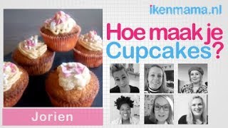 Hoe maak je Cupcakes  Jorien  ikenmamanl [upl. by Tewfik]